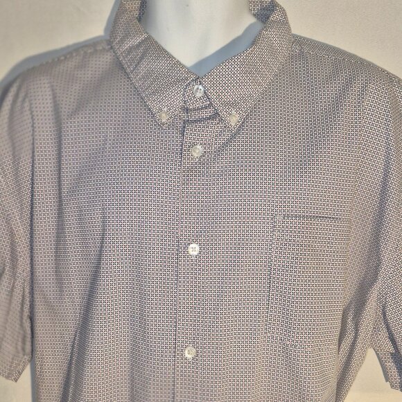 JACHS New York Dress shirt, white-blue-red small X design in size 2XL - Picture 15 of 16